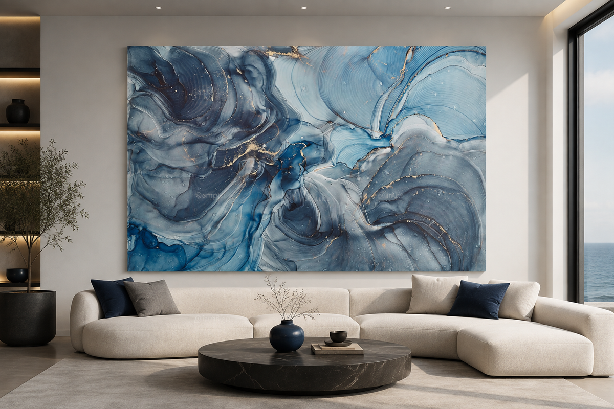 ABSTRACT BLUE