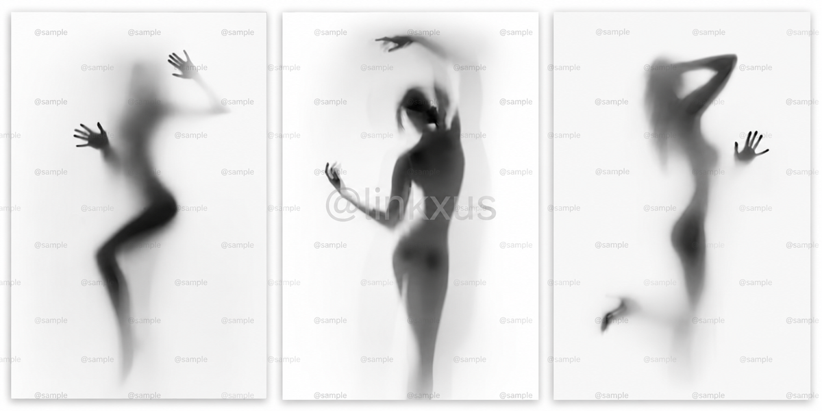 Woman Silhouette White and Black