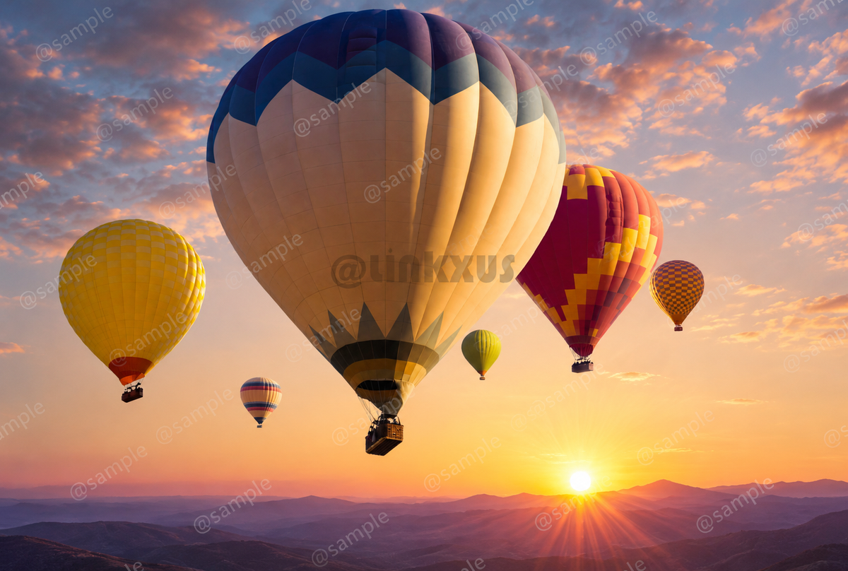 HOT AIR BALLOONS FLOATING