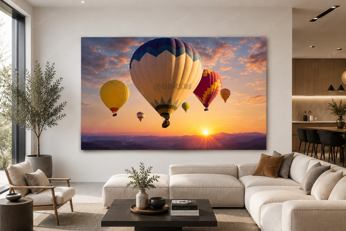 HOT AIR BALLOONS FLOATING