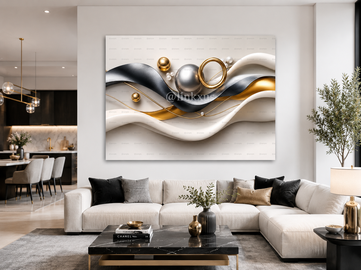 ABSTRACT RING AND BALLS