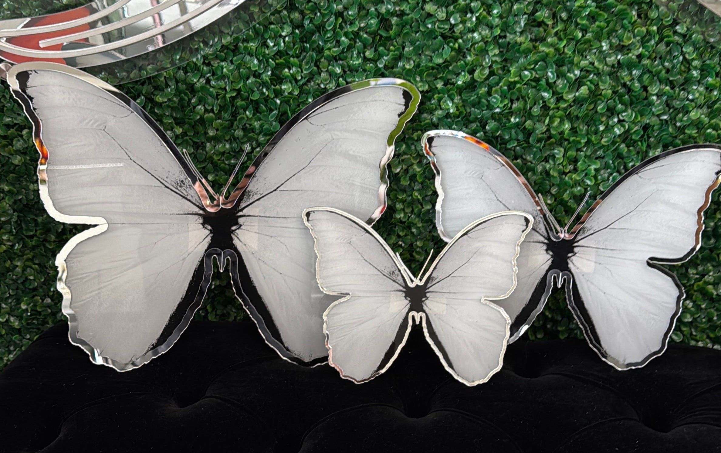 3 PCS SET ACRYLIC BUTTERFLY WITH MIRROR
