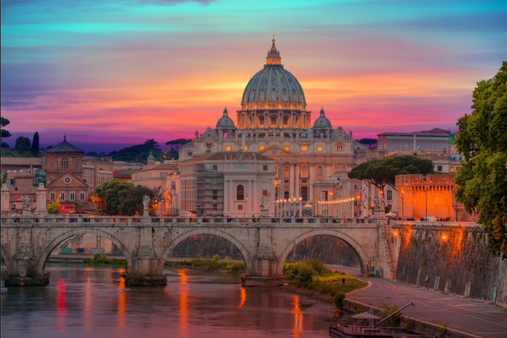 ST. PETER’S CATHEDRAL ROME SUNSET