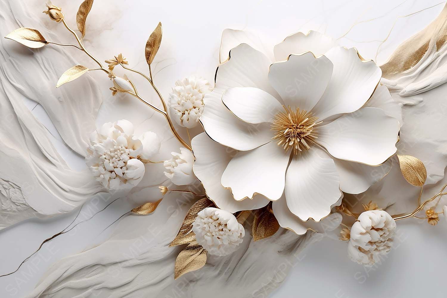 MODERN WHITE FLOWER