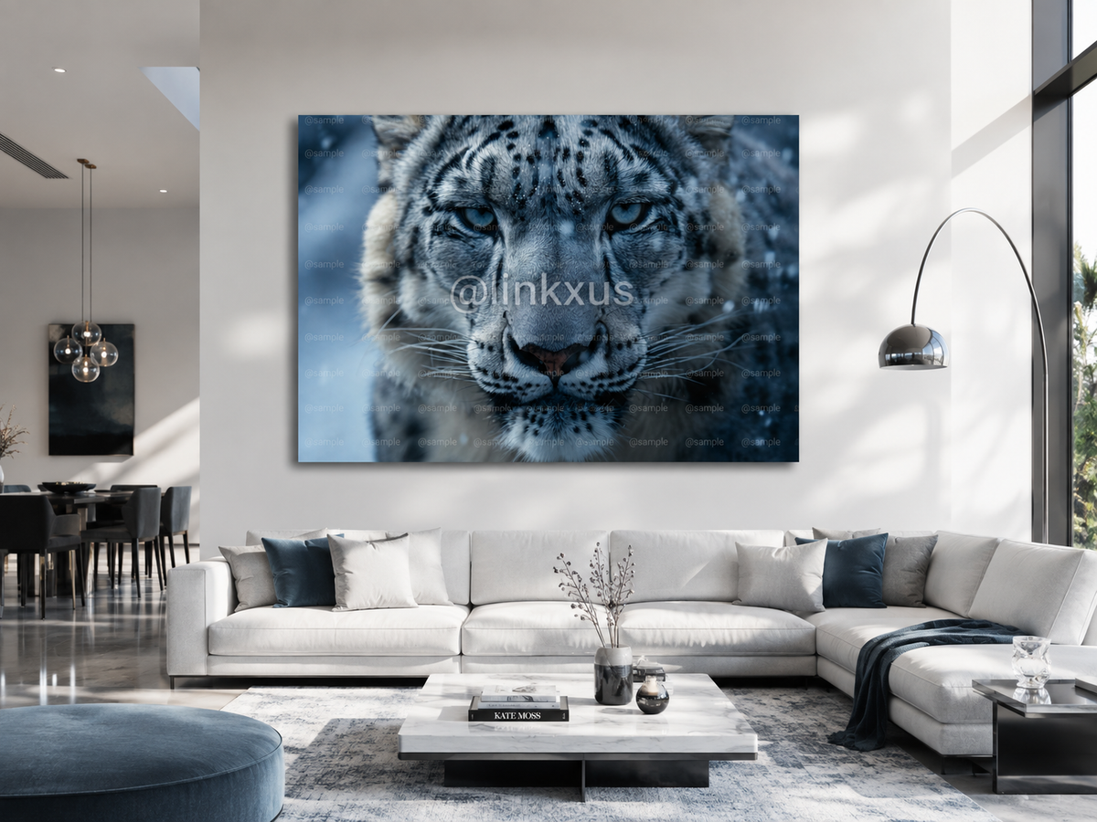 PORTRAIT OF SNOW LEOPARD