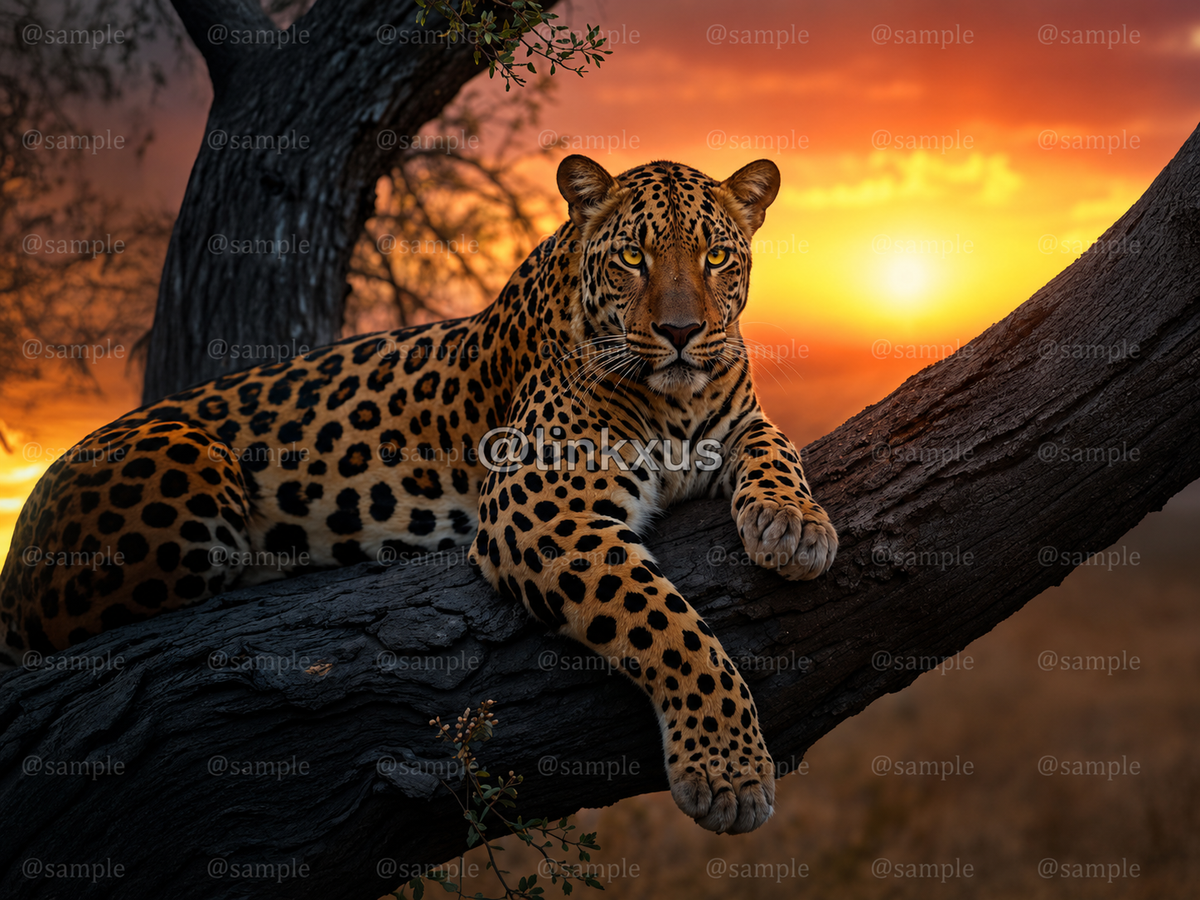 LEOPARD SUNSET