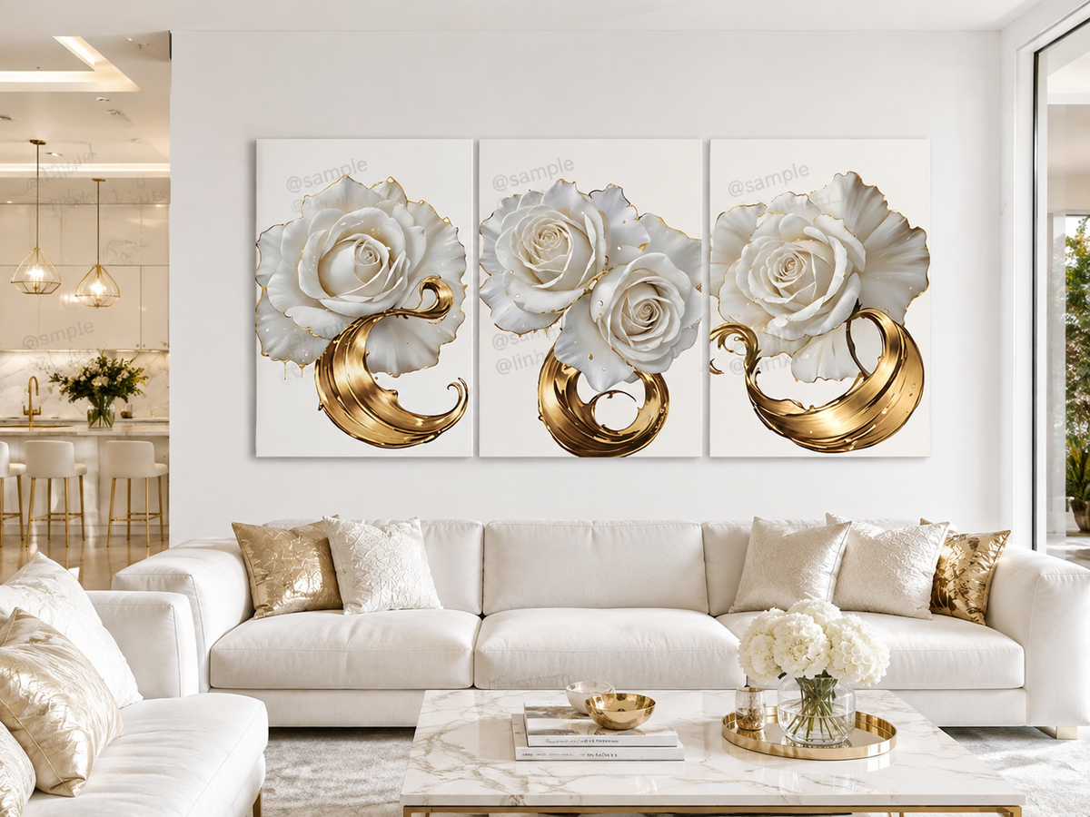 3 PIECE ROSE SET