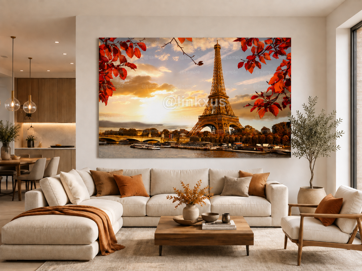 EIFFEL TOWER AUTUMN SUNSET