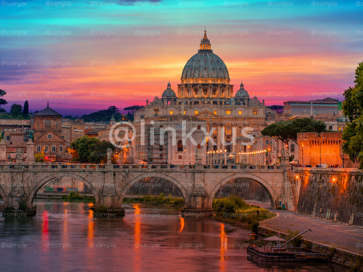 ST. PETER’S CATHEDRAL ROME SUNSET