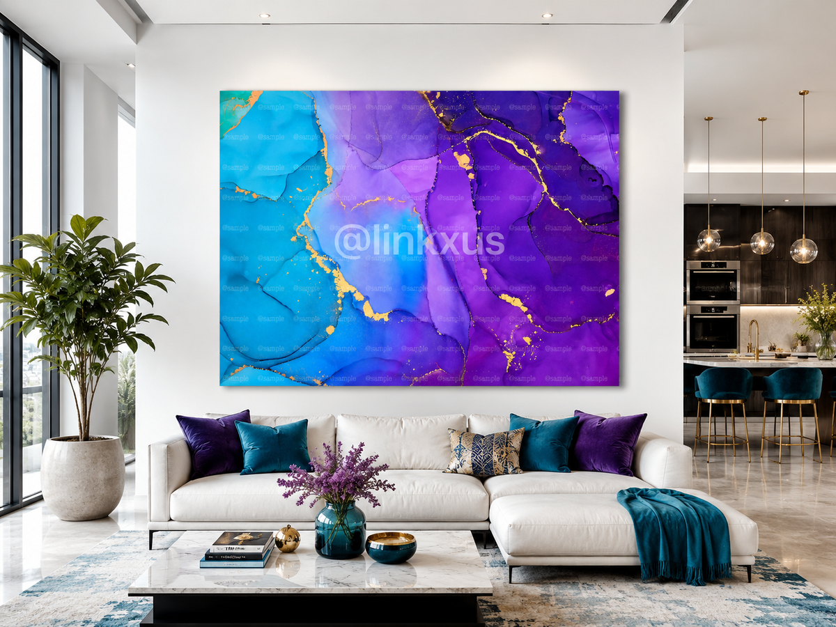 ABSTRACT BLUE / PURPLE