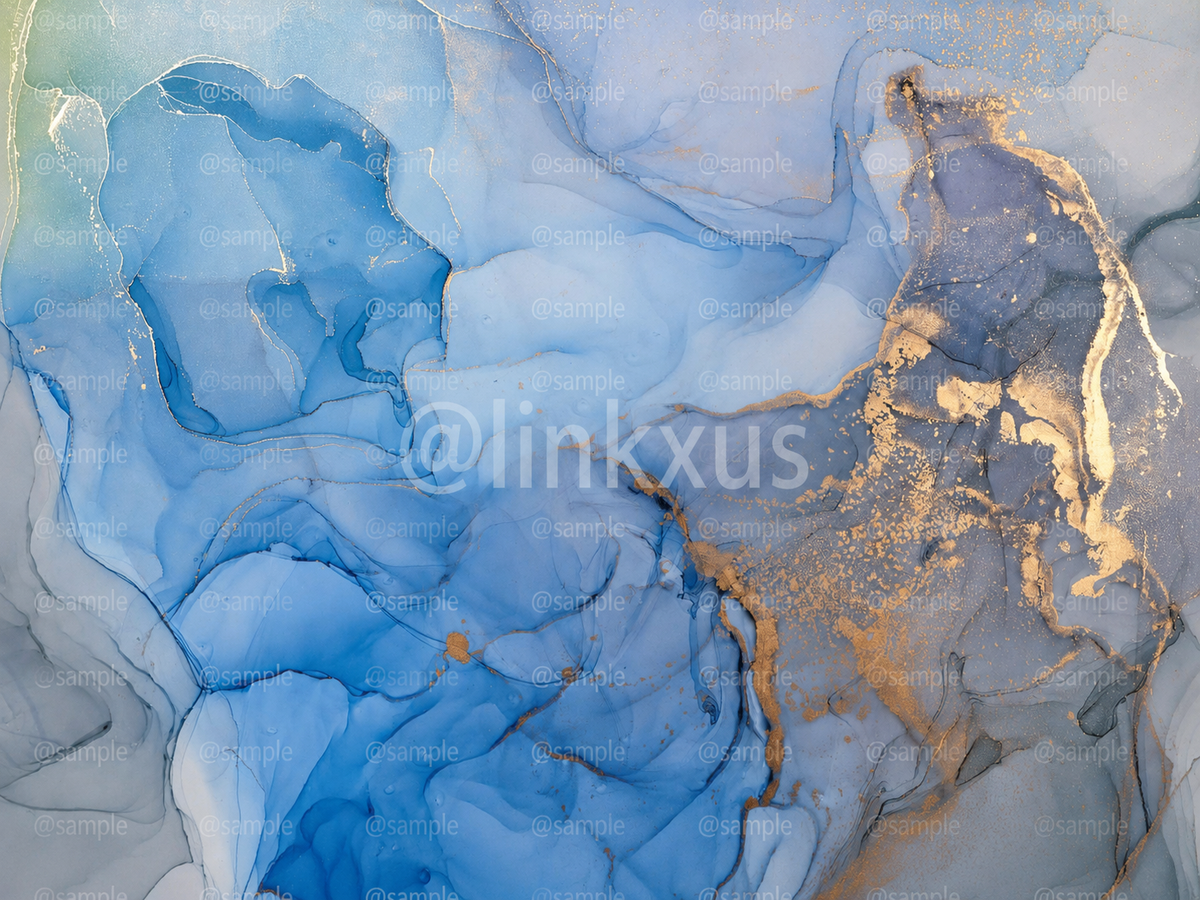 ABSTRACT BLUE / GOLD