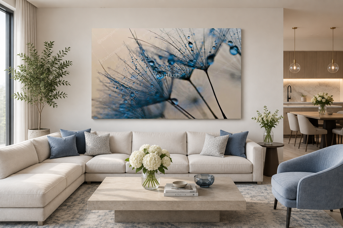 ABSTRACT BLUE PLANTS