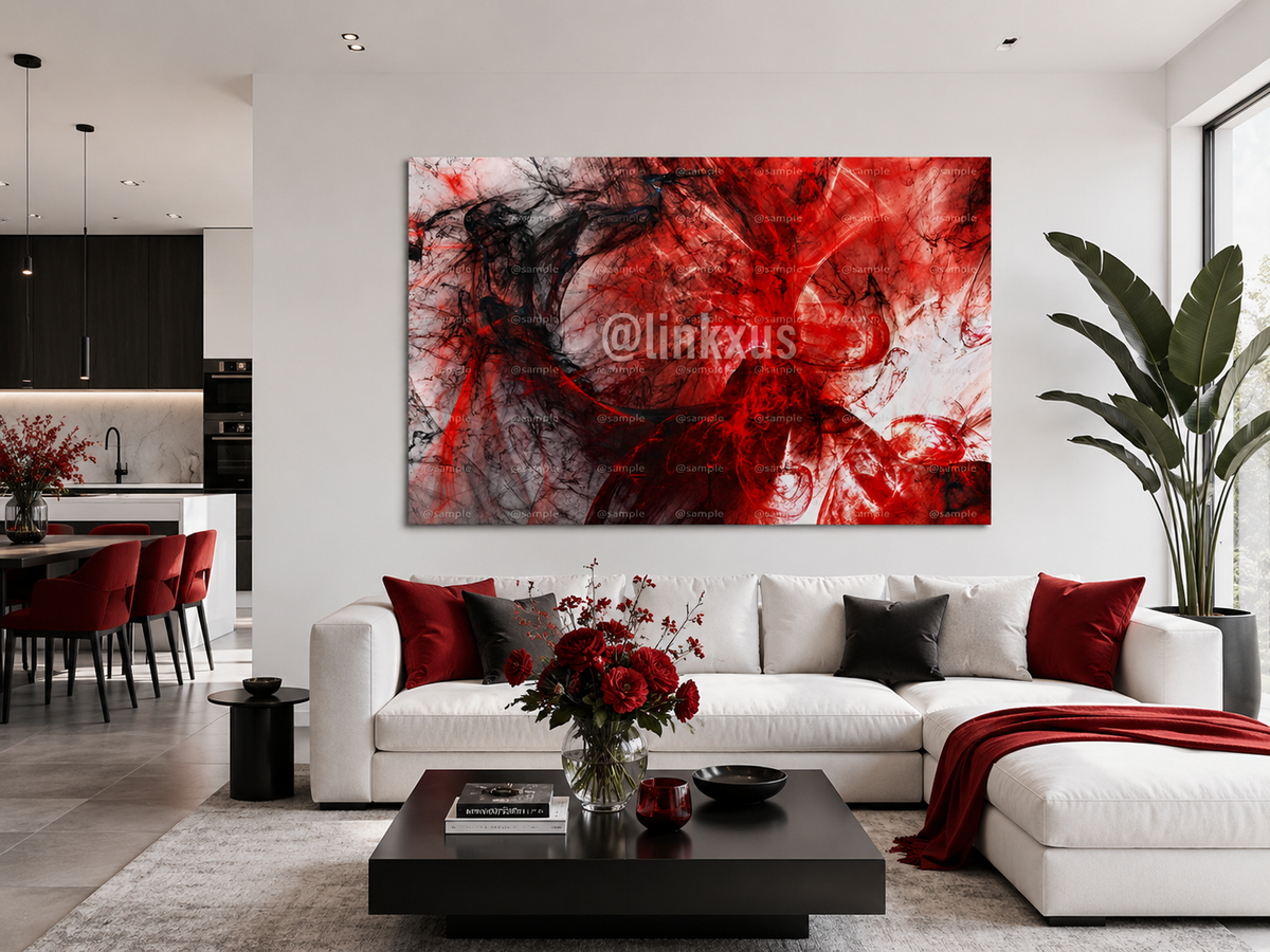 ABSTRACT RED