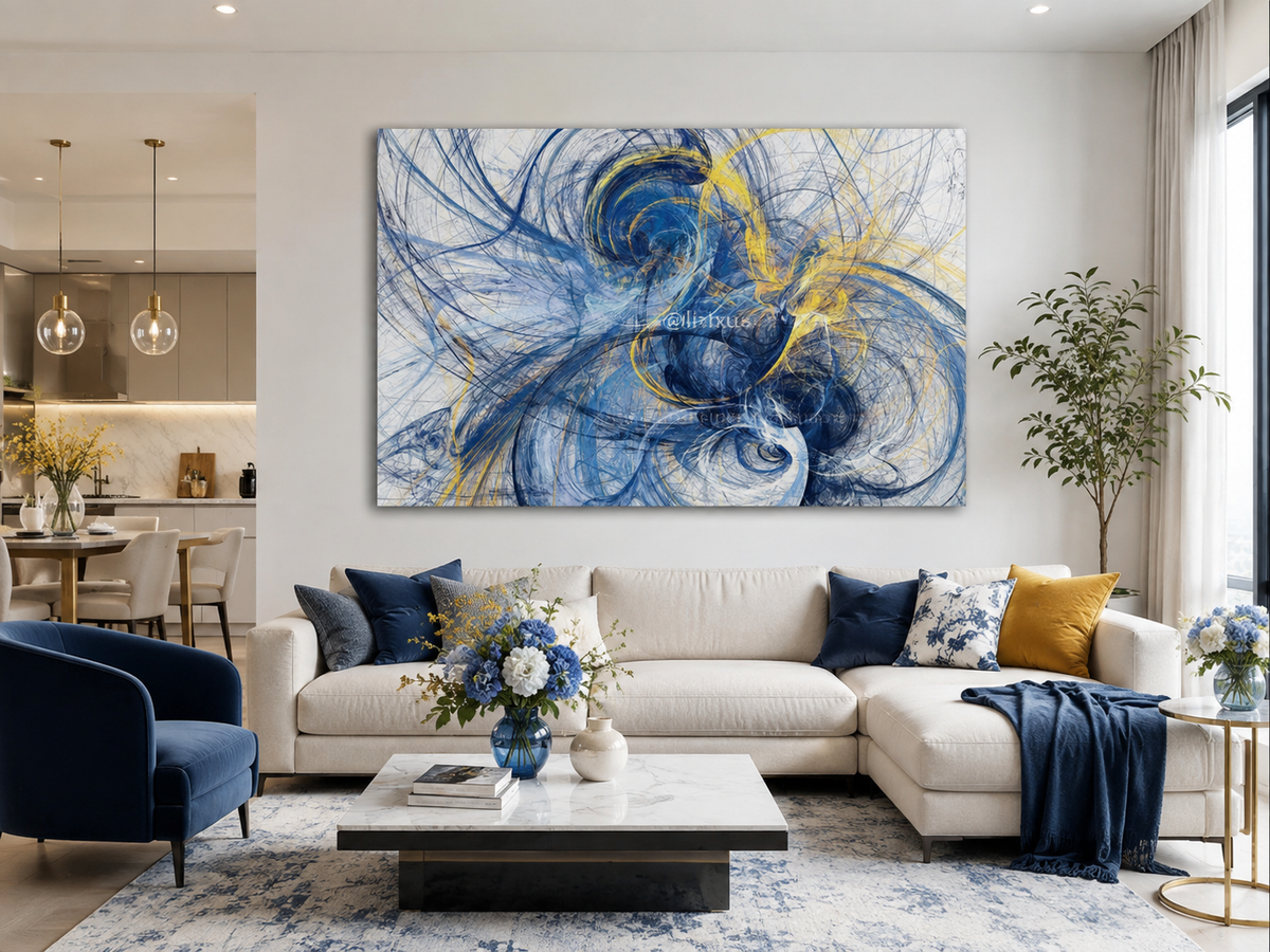 ABSTRACT BLUE