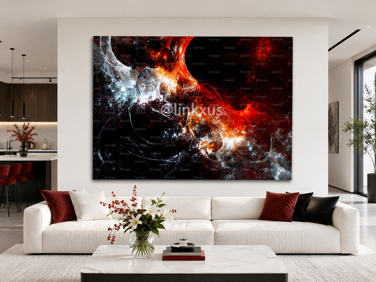 ABSTRACT RED