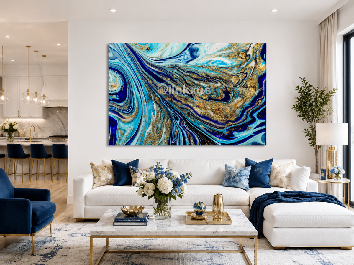 ABSTRACT BLUE