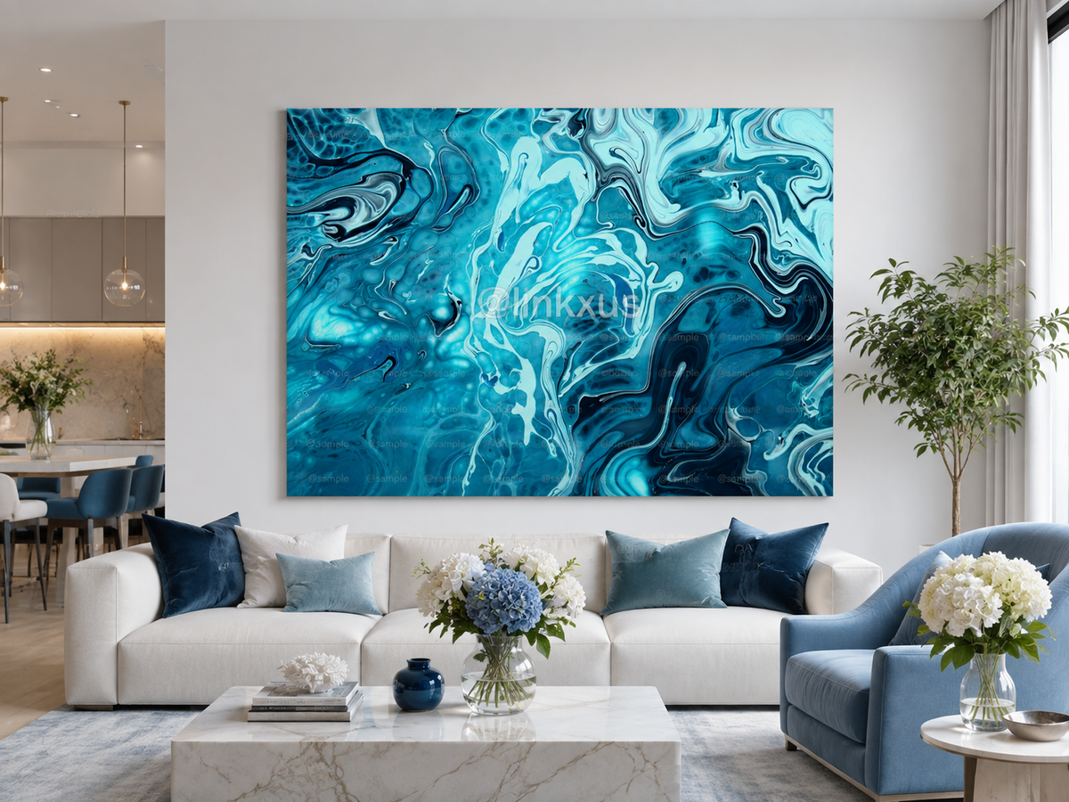 ABSTRACT BLUE