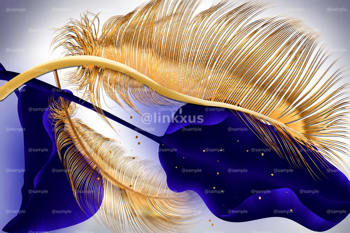 ABSTRACT LEAF GREY WITH GOLD AND SILVER