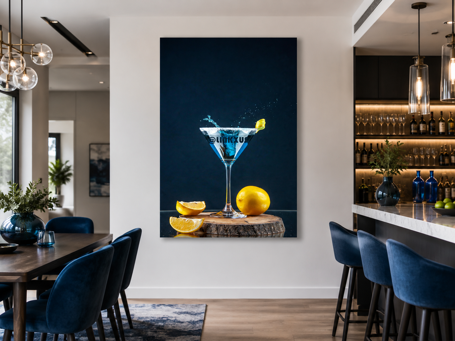 LEMON BLUE MARTINI