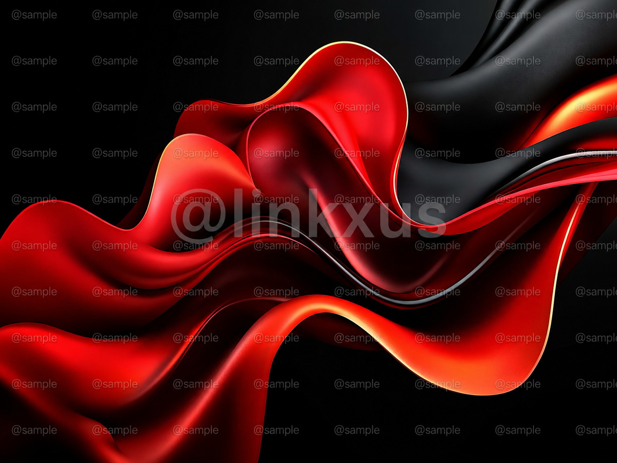 BLACK AND RED ABSTRACT