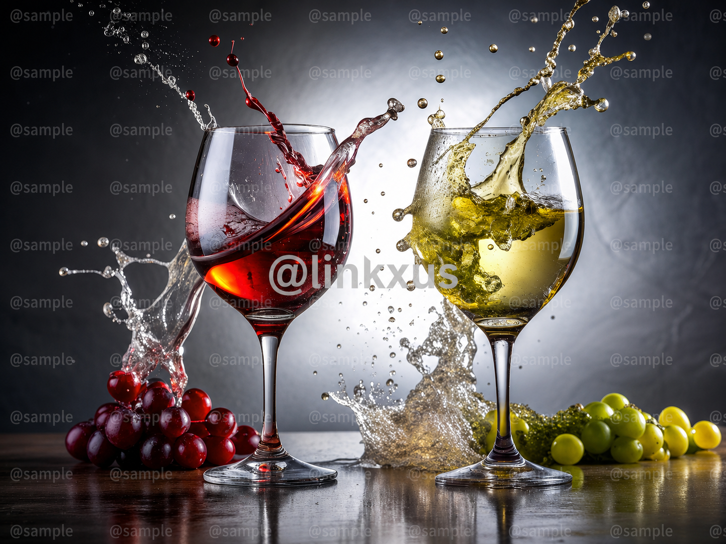 RED AND WHITE WINE