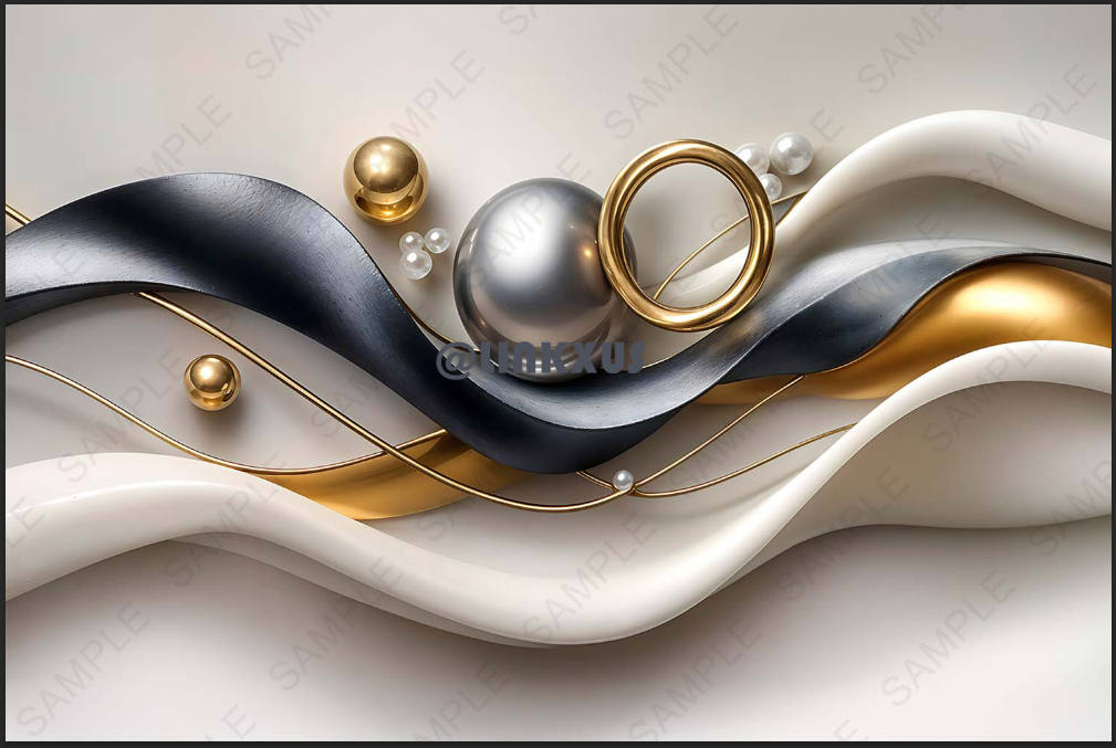 ABSTRACT RING AND BALLS