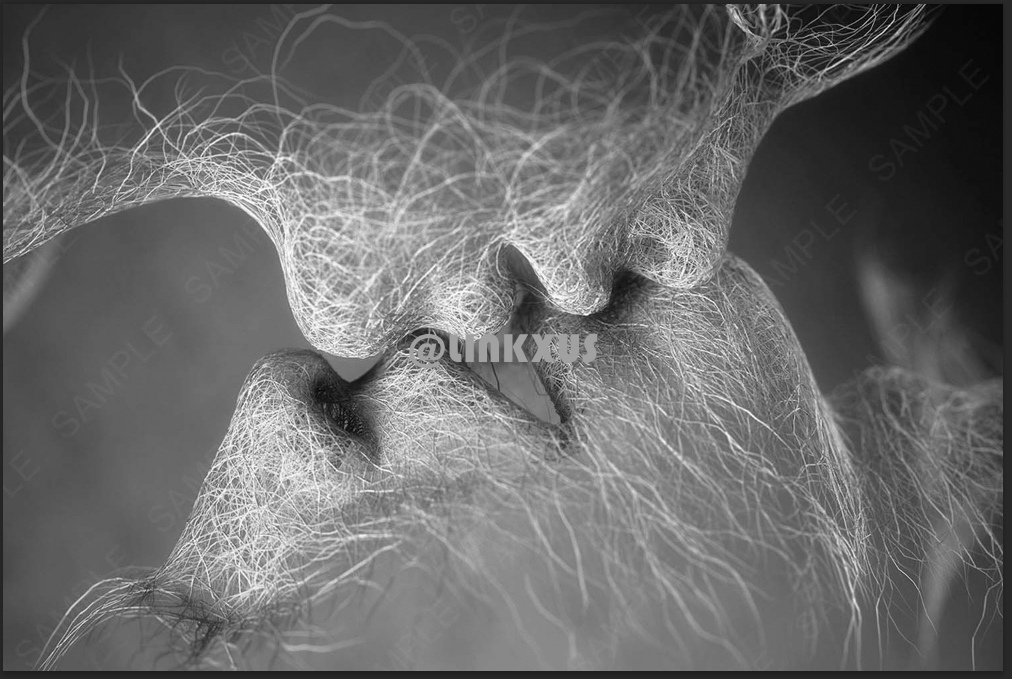 COUPLE KISSING