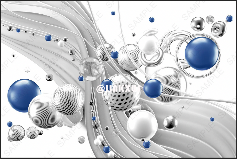 ABSTRACT GRAY BALLS