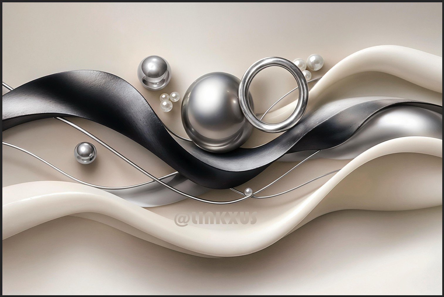 ABSTRACT RING AND BALLS