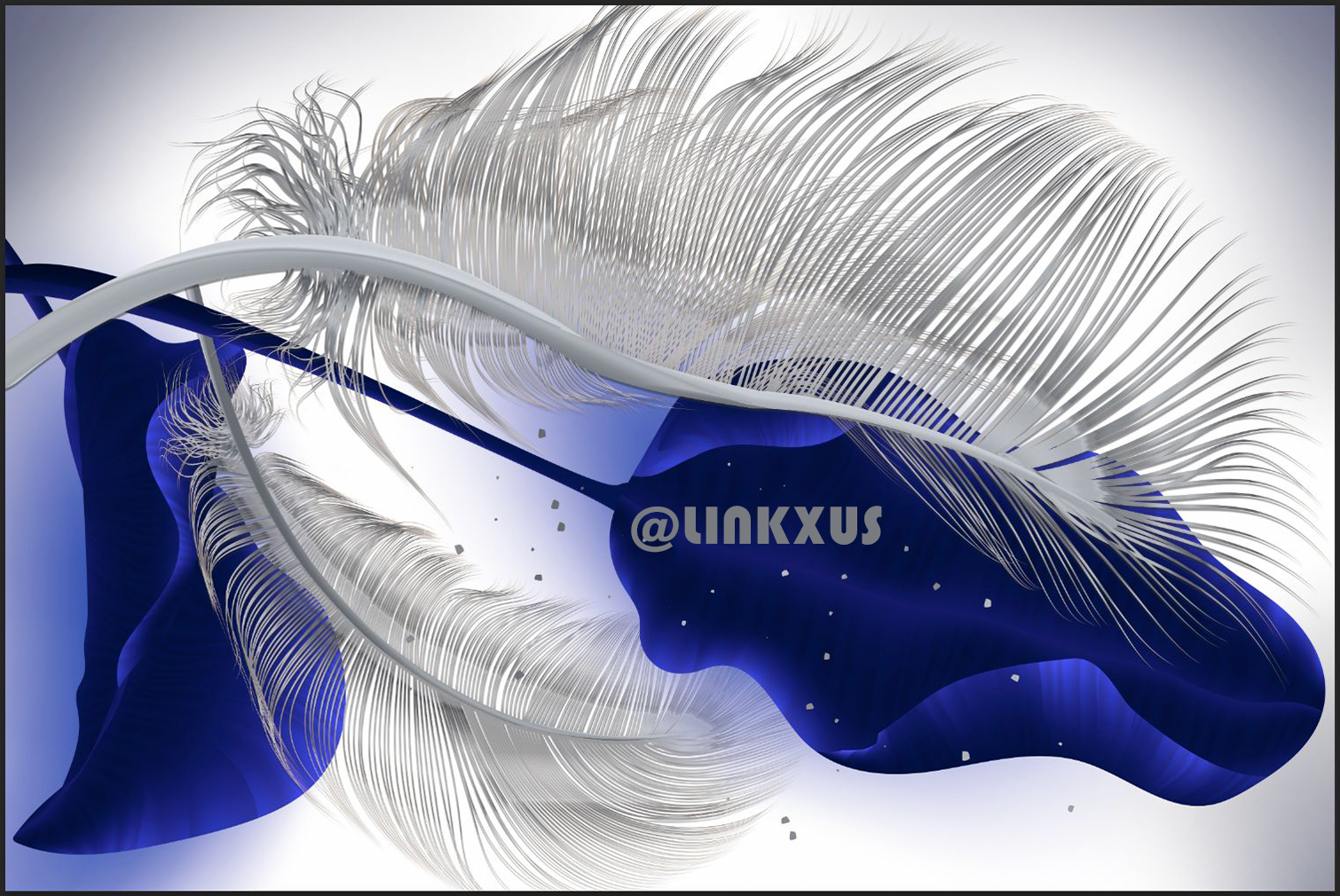 ABSTRACT LEAF GREY WITH GOLD AND SILVER