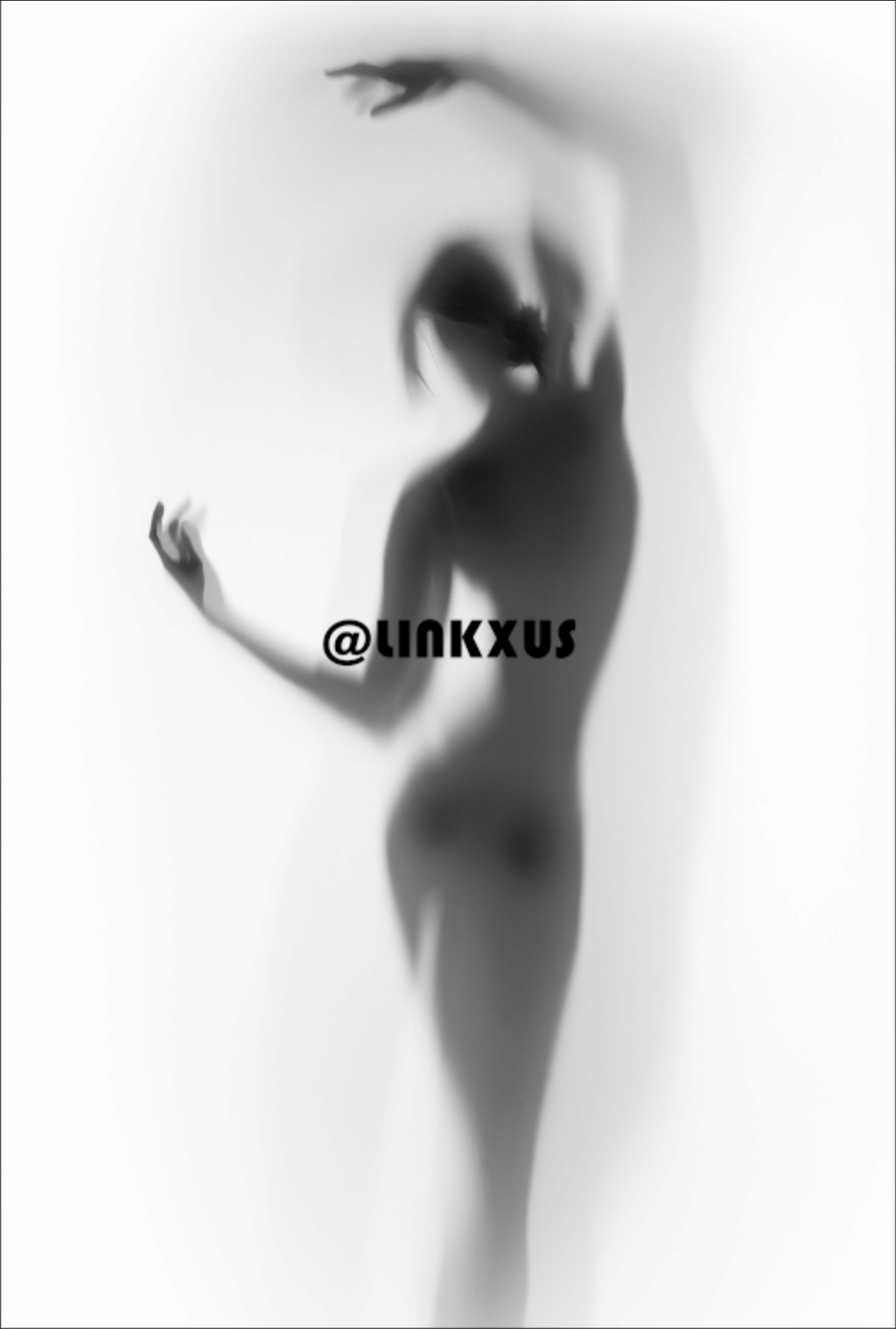Woman Silhouette White and Black