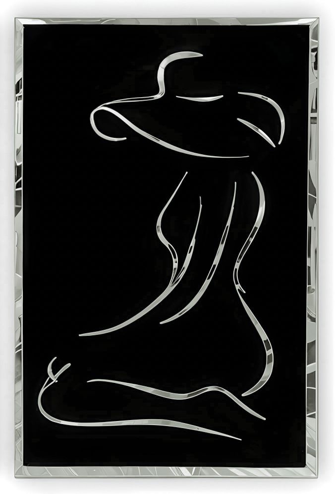 WOMAN SILHOUETTE MIRROR