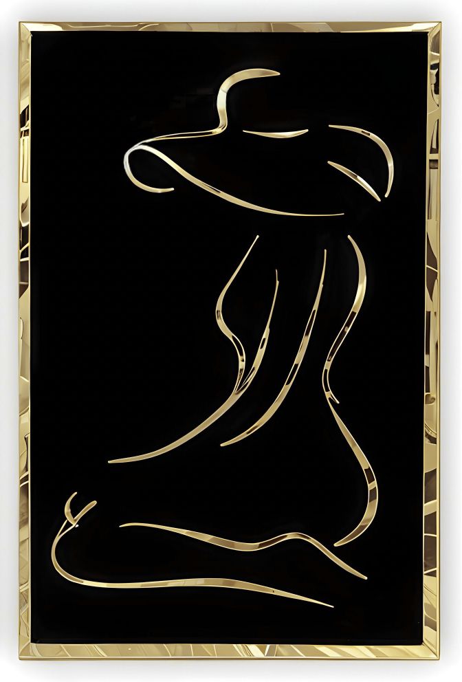 WOMAN SILHOUETTE MIRROR