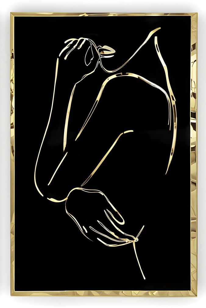 WOMAN SILHOUETTE MIRROR