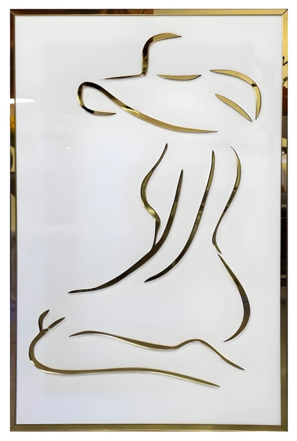WOMAN SILHOUETTE MIRROR