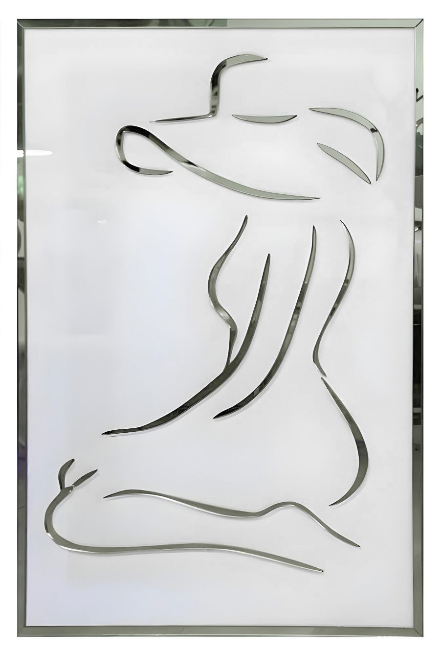 WOMAN SILHOUETTE MIRROR