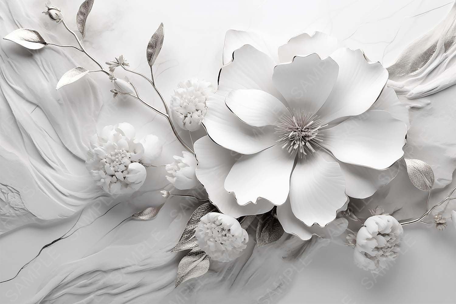 MODERN WHITE FLOWER