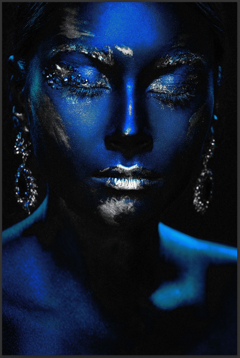 WOMEN BLUE AND GOLD SET 3 PC